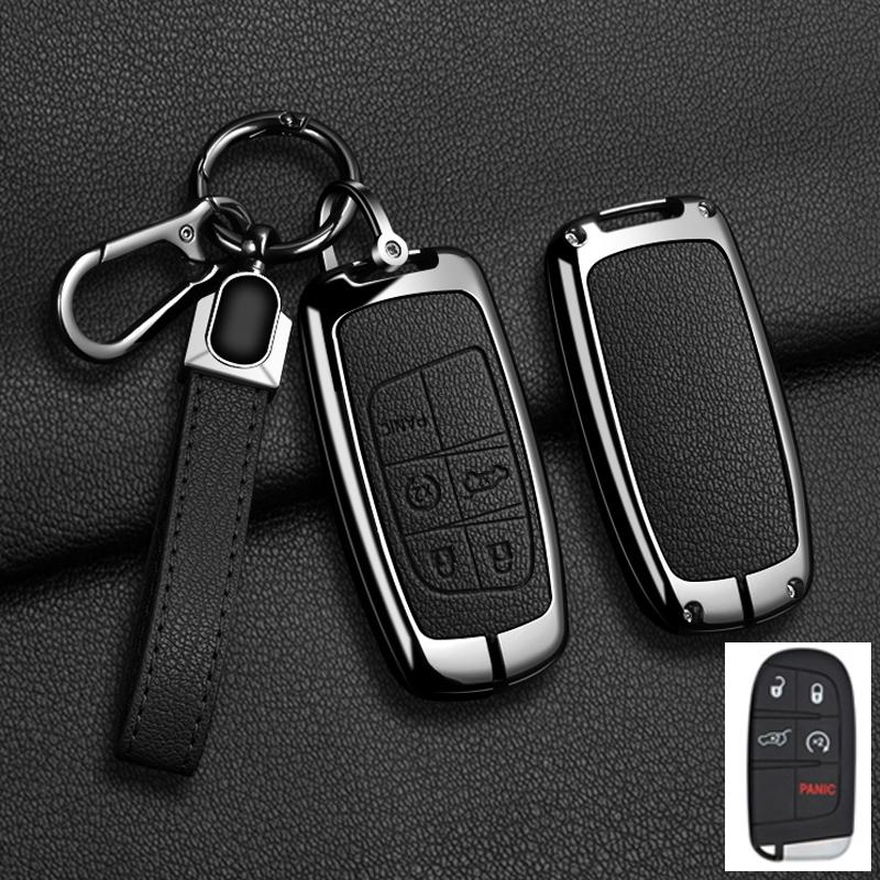 Автомобильный чехол-брелок из цинкового сплава Подходит для Jeep Grand Cherokee Wk2 Kl Wrangler Jk Jl Mp Patriot Renegade Commander Compass 4 5 Кнопок Брелок