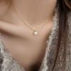 Simple Temperament Titanium Steel Pearl Necklace for Women - 2023 Luxury Sweater Chain, Clavicle Chain, Choker.
