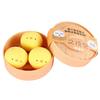 1/2/3/4Pcs Stress Relief Steamed Bun Toy with Steamer Simulation Stuffed Bun Squeeze Sensory Toy Soft TPR