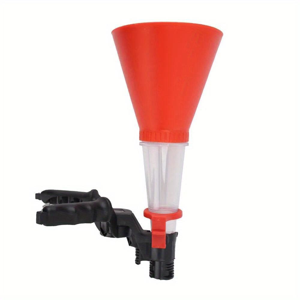 Универсальная воронка для заправки бензинового масла для автомобиля и мотоцикла, регулируемая ширина, зажим для заправки моторного масла, автомото аксессуары