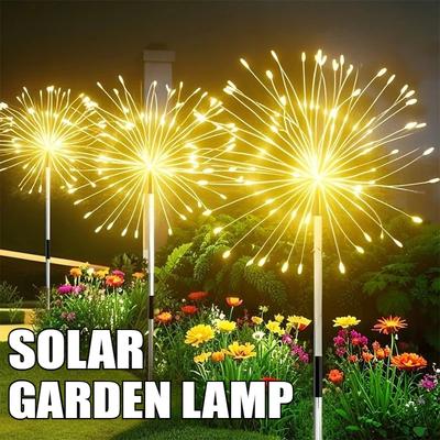 1 шт. Уличные солнечные дорожные фонари Водонепроницаемый садовый 8 режимов Сказочная гирлянда Рождественский солнечный свет для уличного праздничного декора Рождественский свет