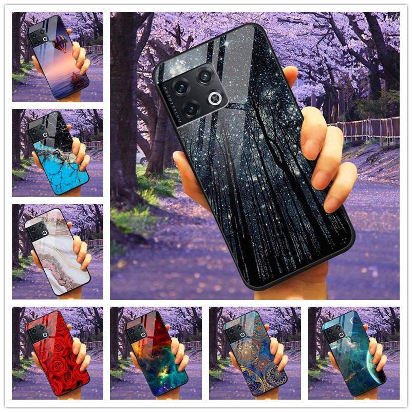 For OnePlus 10 Pro 5G Case 6.7'' Tempered Glass Starry Marble Hard Back Cover for One Plus 10Pro Funda Capa Oneplus10pro Coque