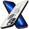 Чехол с милым астронавтом с рисунком для Iphone 11 14 13 12 Pro Max Mini Xs Xr X 7 8 6s Plus Se 2022, задняя крышка из закаленного стекла, чехол