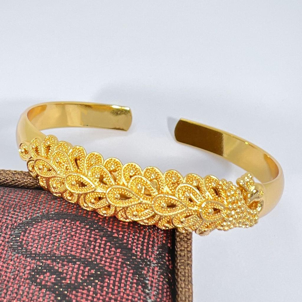 Браслет с регулировкой открытия павлина в национальном китайском стиле, тщательная ручная работа, резьба по дереву