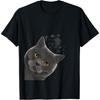 Забавная любопытная футболка с британской короткошерстной кошкой для мужчин, женщин и детей(2)