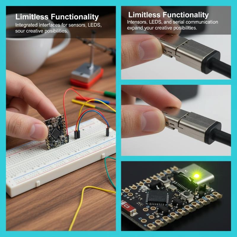 ESP32-C6 SuperMini Плата разработки Микроконтроллер Обучение программированию Контроллер Ядро платы