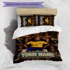 3pcs Brazilian football player  Cover Set - Personalized Name, HD Printed Bedding with 1 Cover and 2 Pillowcases - Perfect for Home Decor, Easy Care