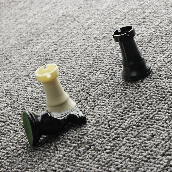 33 шт. Шахматный набор 42 см Профессиональная квадратная доска Пластиковый набор для настольной игры с ручной резьбой