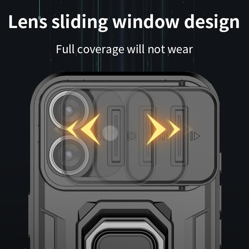Бронированный чехол для iPhone 16 15 14 13 12 11 XR XS X Pro Max Сверхпрочный Противоударный Защита от царапин С держателем-кольцом Чехол для телефона