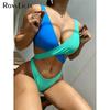 Сексуальное бикини со средней талией, женский купальник, женский купальник, комплект из двух частей, купальный костюм, купальный костюм для женщин