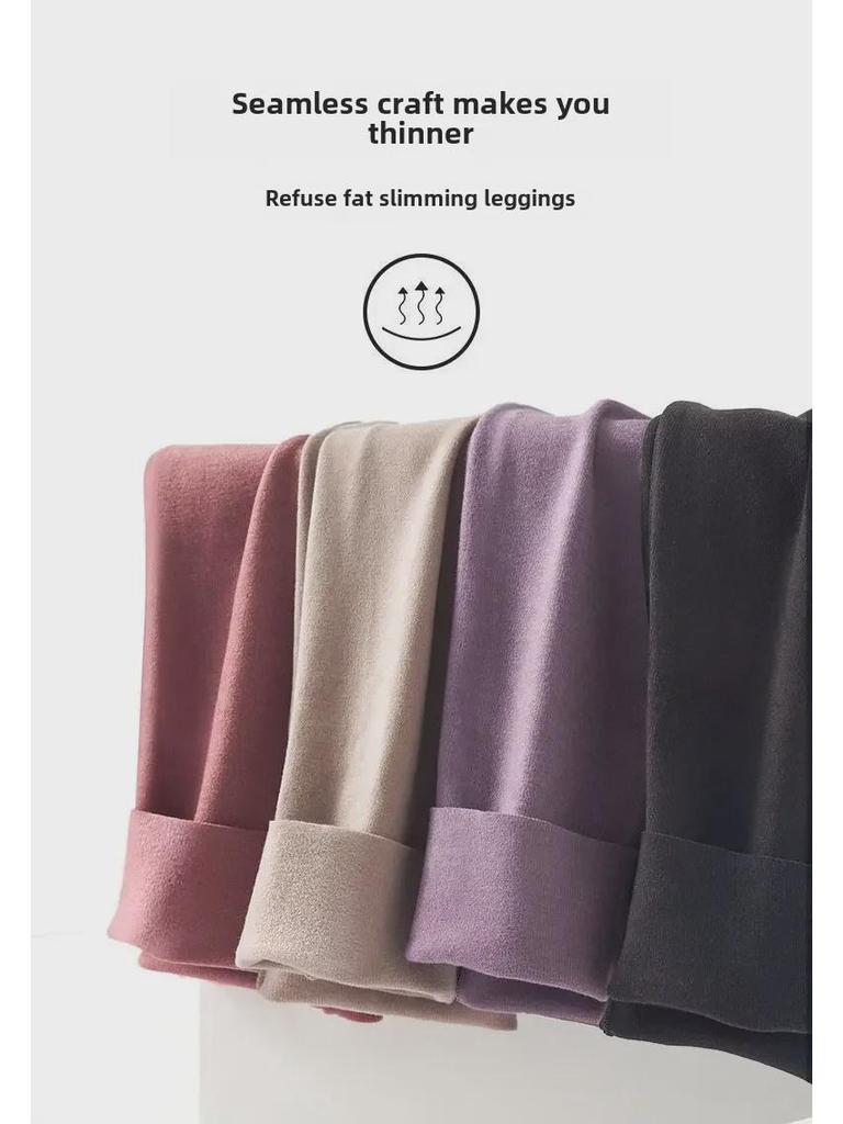 Women's Thickened Velvet Thermal Underwear Suit - Large Size, Round Neck, Self-Heating, Cold-Proof for Autumn/Winter 2023.