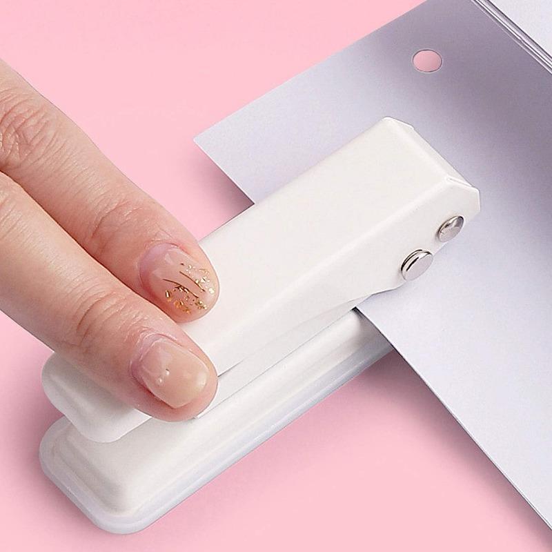 1 шт. Дырокол на одно отверстие, Дырокол на 20 листов, Сверхмощный, Дырокол 1/4, Металлический дырокол с нескользящим основанием для бумаги