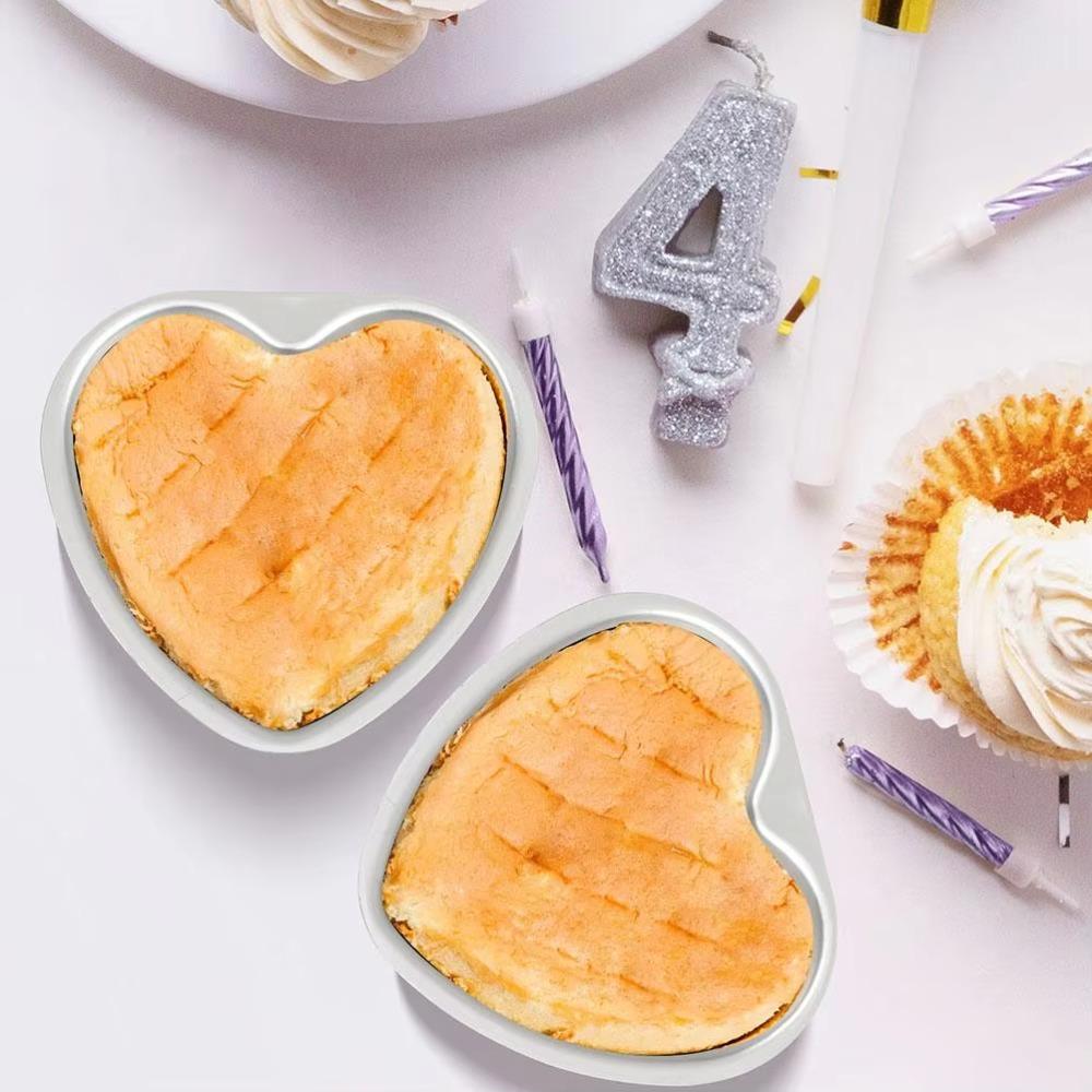 Aluminum Zinc Zinc Alloy Chocolate Cake mold Non Stick Metal Heart Cake Baking Pan Desserts