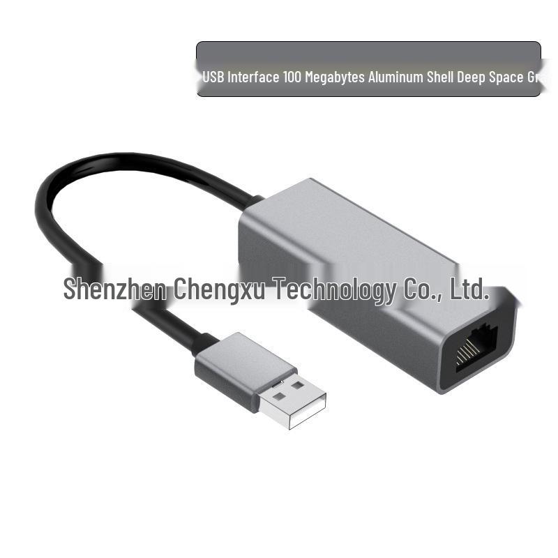 Type-C/USB to RJ45 Ethernet Adapter, Driver-Free, 100Mbps for Mobile, Computer, TV
