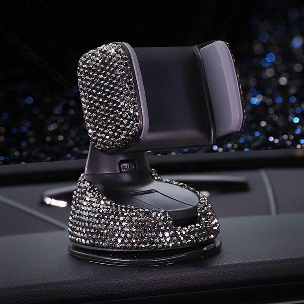 Windshield Phone Holder Crystal Phone Holder Crystal Rhinestones Dashboard Mounts Car Phone Holder
