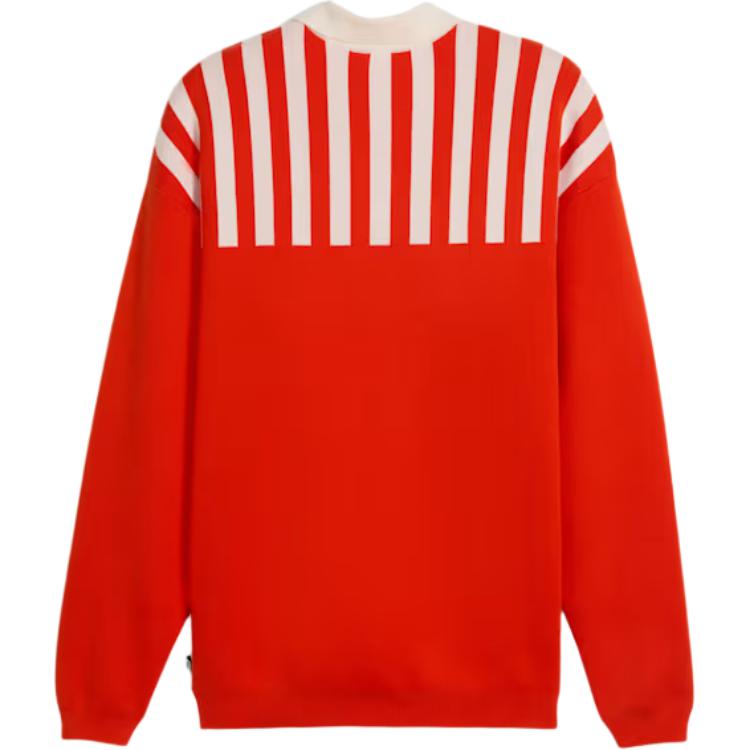 Puma Striped Letter Pattern Long Sleeve Loose Sweatshirt Men sweatshirt 632512-22