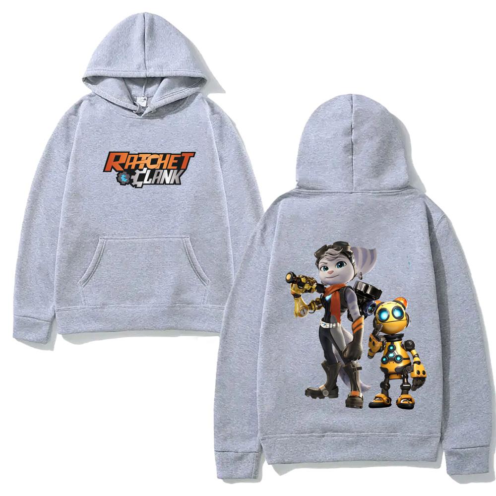 Ratchet & Clank Rift Apart Game Hoodie Casual Sweatshirt Fleece Clothes Unisex with Pocket  Hoody