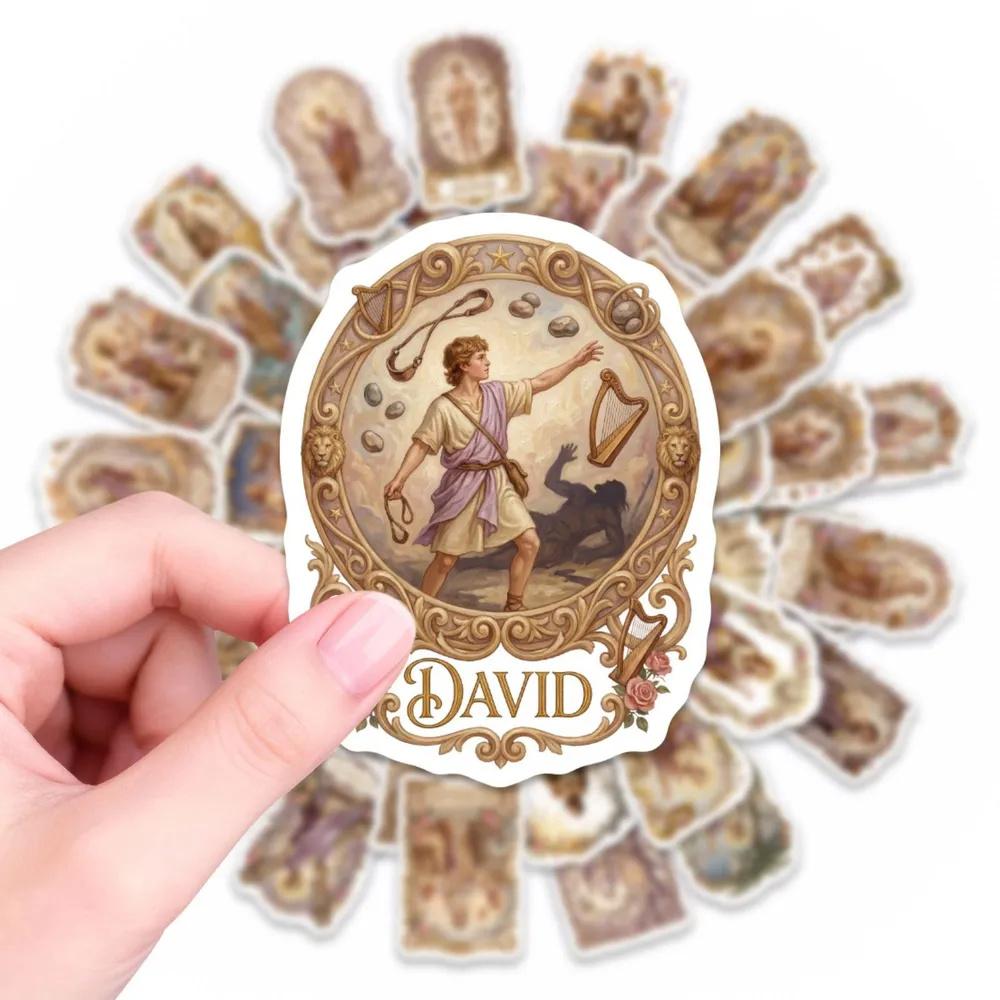 50 Pack Stickers with and Religious Designs for Journaling, Scrapbooking and Creative Crafts