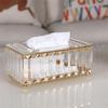 Creative Tissue Box Polishing For El Office Home Elegant And Noble Cover Bling Crystal Handmade Home Storage Tissue Box