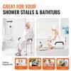 Shower Chair, Shower Seat with Back, Adjustable Height Shower Stool, Shower Chair for Inside Shower Bathtub, Non-slip Bathroom Bench Bath Chair for