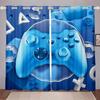 Game Controller Blackout Drape Modern Boys Teens Black High Shading Curtain for Kids Bedroom Living Room Home Hook Decor New