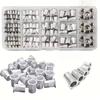 150PCS Repair Tools M3-M8 Flathead Screw Crimp Plier Durable Rivet Nut Kit  Automotive Repair