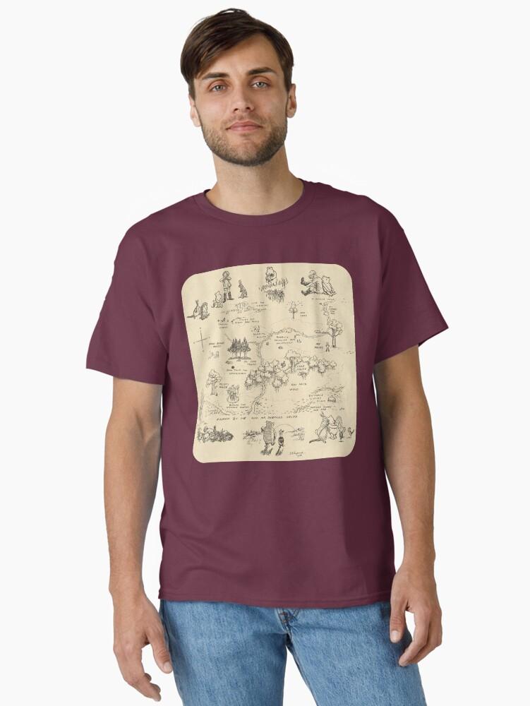 Winnie the Pooh 100 Aker Wood (Cream) Classic T-Shirt