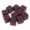 KSTZGTA Unique Acrylic Polyhedral Dice Set of 10, Square Edge, 6-Sided, Smooth Surface, D6, 15mm, Yellow, Role Playing Dice