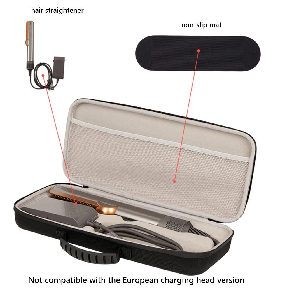 EVA Hard Carrying Case Anti-Scratch Hard Travel Case Shockproof Portable Storage Bag for Dyson Airstrait HT01 Hair Straightener
