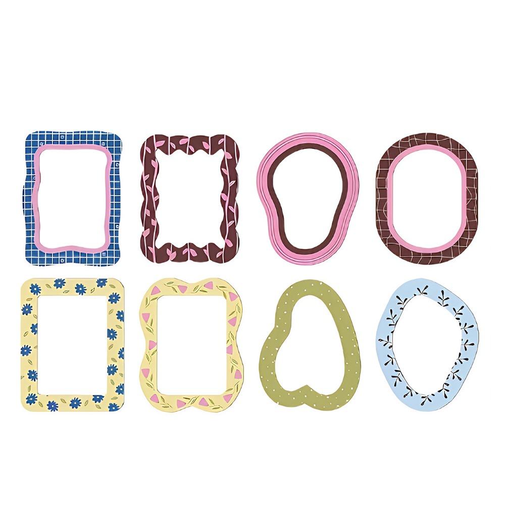 8PCS Reusable Magnetic Photo Frame Set Removable Picture Display Frame Classroom