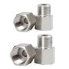 2PCS Industrial NPT Connectors 3/8inch Inner Thread X 1/4inch Outer Thread Steel Plumbing Adapters for Industrial Use