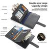OWLGuardian Паспортный кошелек Большой складной Тонкий с RFID и AirTag Отделение для паспорта На молнии для монет и Съемный регулируемый ремешок на шею Идеально для международных деловых поездок