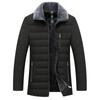 Winter Middle-aged Men's Lapel Short Cotton Jacket Padded and Thickened Down Cotton Jacket Clothing Plus Size