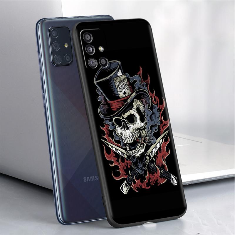 Чехол-череп Жнеца Скелет для Samsung Galaxy A54 A52 A14 5G A53 A12 A13 A71 A23 A34 A33 A21s