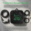 EV Charging Cable Storage Bag Shockproof Protective Organizer for Electric Vehicle Charger Universal Car Trunk Accessory