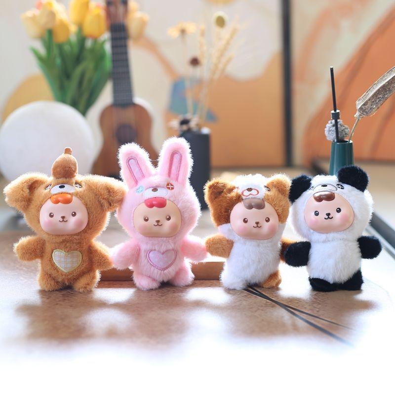 Adorable Rabbit Plush Doll With Pp Cotton Filling For Backpacks And Gifts