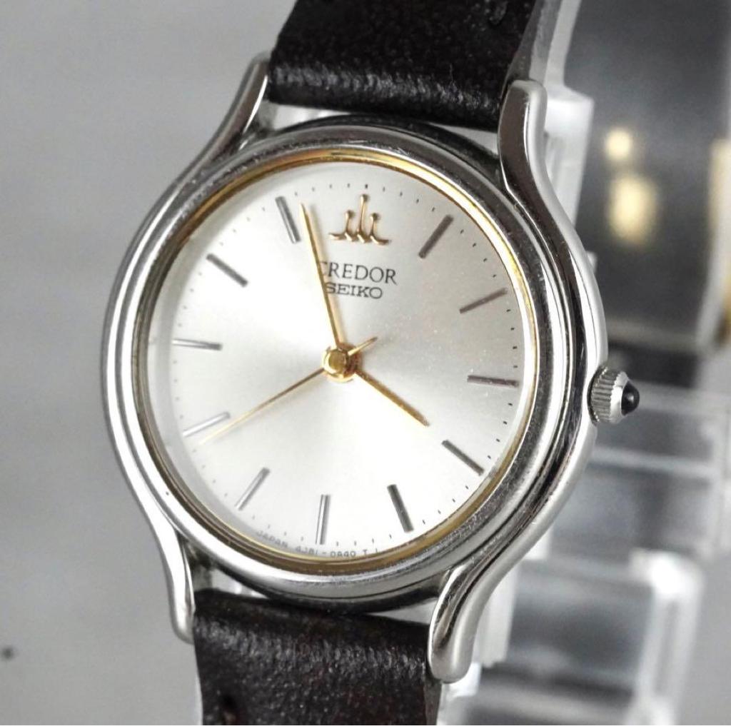 [USED] SEIKO Credor 4J81-0A40 Women's Quartz Watch, Working