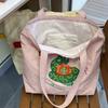 Candy Color Tote Bag Canvas Handbag Fresh Shoulder Bag  Girls