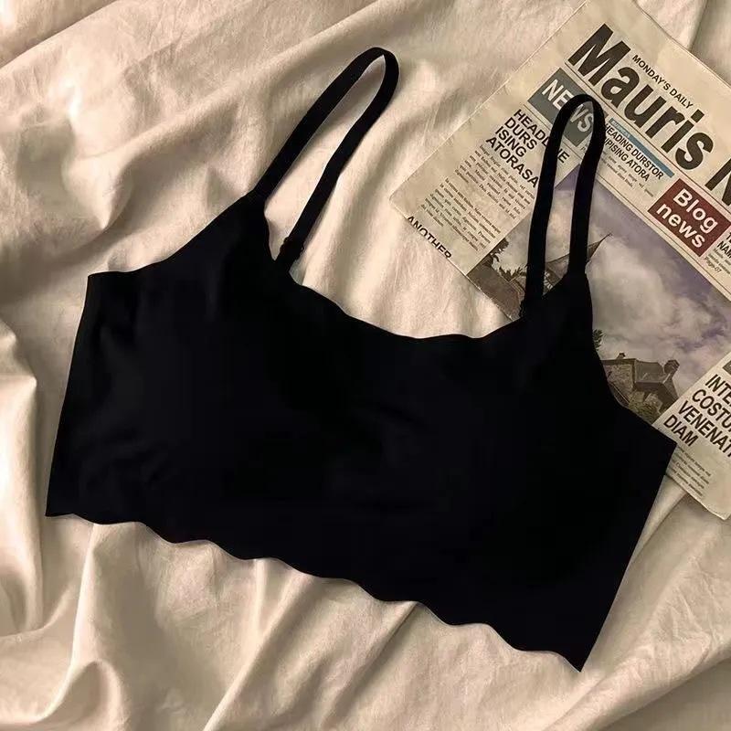 Женский бюстгальтер Super Gather Wireless Push Up со сборками, бюстгальтеры с подушечками, бесшовный бюстгальтер со сборками, поддерживающее нижнее белье для женщин