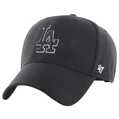 47 BRAND Кепка MLB Los Angeles Dodgers, черная кепка унисекс