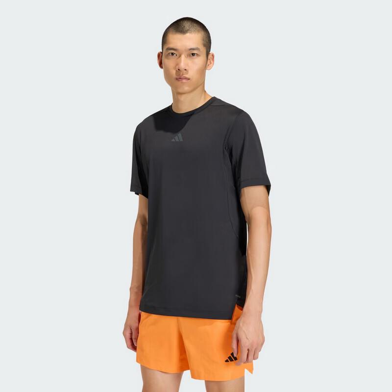 adidas Мужская футболка с коротким рукавом для бега на открытом воздухе