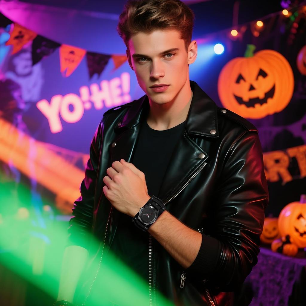 Leather Strap Watch with Antique Rock Punk Waterproof Analog Quartz Watch with Genuine Leather Motorcycle Fashion Watch Perfect Gift for and Day Men's