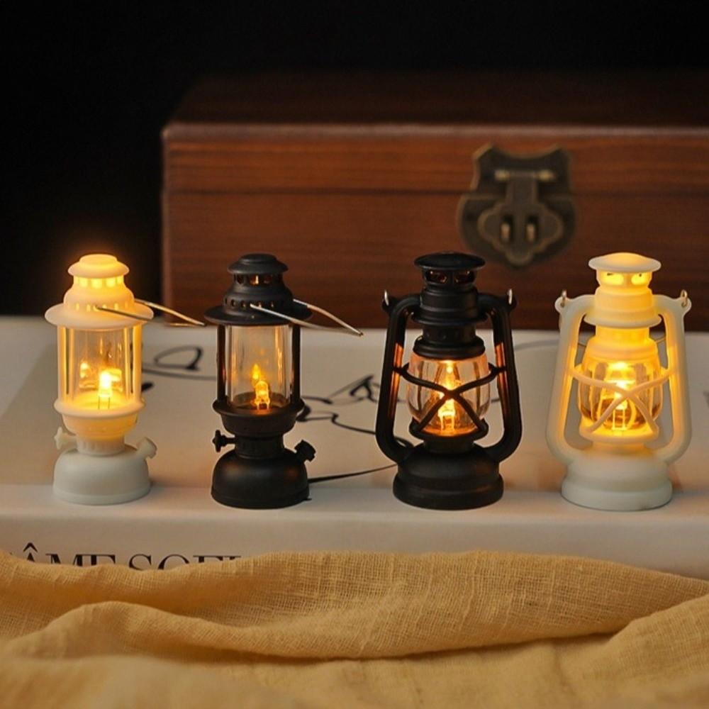 LED Lighting Retro LED Lantern Battery Powered Miniature Night Light Imaginative Play