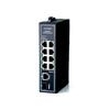 WIWAV 10 Port PoE Industrial Ethernet Settings Quiet Holeless WDH-8ET1GT1GF-POE 10/100Mbps Switch/No Required/Energy Saving/Fanless Design/Vent