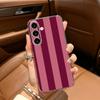Прозрачный чехол в бордово-белую полоску для Samsung Galaxy A71, A70, A52, A51, A40, A30