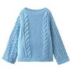 Women'S Crew Neck Flared Sleeve Knitted Loose Sweater