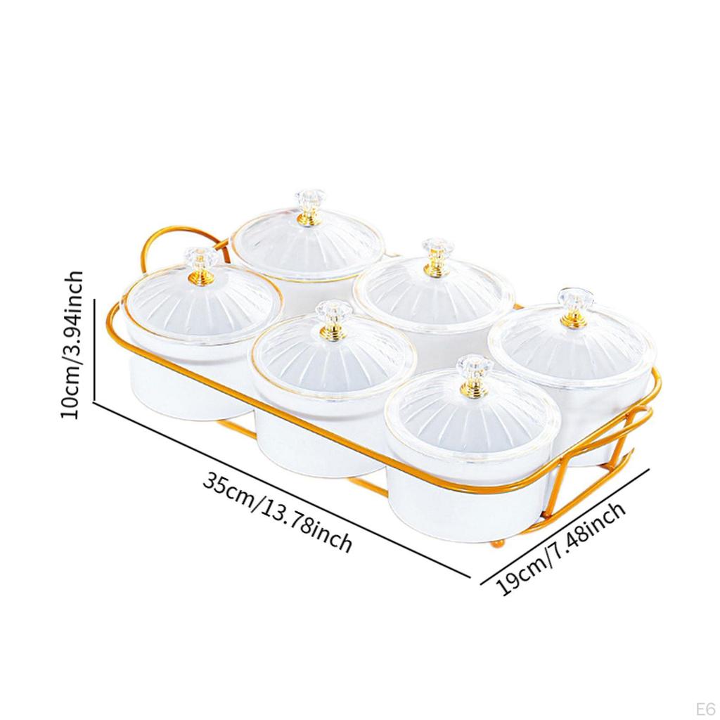 Appetizer Food Display Dish Platter Divided Serving Dishes Plate for Dried Fruit Home