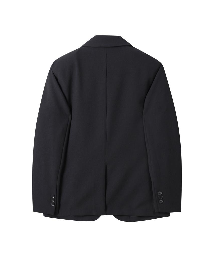 Customellow Black Slim Fit Summer Setup Jacket C9Jam25401Bkx