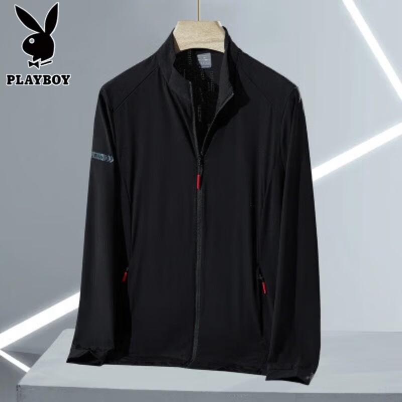 PLAYBOY Мужская куртка с капюшоном из ледяного шелка для защиты от солнца