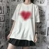 Cute Women's T-Shirt Harajuku Sweetheart Print Cotton Anime Letter Top Summer Short Sleeve Cotton T-Shirt Women